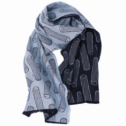 jacquard cotton shawl, unusual pattern